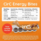 CirC Energy Bites - 12 Pack Caramel Chocolate Chip Gluten Free Protein Balls - 10g Protein, Whole Grains, Nuts & Fruit - Portable Healthy Snacks for Adults & Kids, 5 Piece Resealable Packs