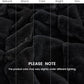 Cozy Bliss Faux Fur Throw Blanket for Couch, Cozy Warm Plush Striped Blanket for Sofa Bedroom Living Room, Black