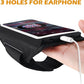 Running Armband with Earphone Bag Cell Phone Armband for iPhone 16 15 Pro 14 Plus 13 11 XR XS, Galaxy S24/S10 Water Resistant Sports Phone Holder Case & Zipper Slot Car Key Holder for 6.9 inch Phone