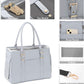 Fashion Pet Carrier Dog Purse Cat Bag Soft-Sided Carriers Travel Airline Approved, Stylish Leather Tote Handbag for Small Animal Puppy Kitten (Grey)