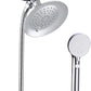 VSincerity Dog Shower Head Sprayer Pet High Pressure 3 Mode Handheld with ONOFF Switch Metal Diverter 100Inch ExtraLong Stainless steel Hose No Drill Hook Chrome 2 Piece Set
