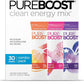 Pureboost Clean Energy Booster, Refreshing Energy Drink Mix with B12 Vitamins, Electrolytes, Antioxidants, Sugar-Free with No Sucralose (Combo Pack, 30 Count)