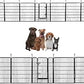 BestPet Dog Playpen Indoor 40 inch 32 Panels Metal Dog Pen Pet Dog Fence Outdoor Exercise Pen with Doors,Pet Puppy Playpen for RV Camping Yard, Black