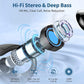 Wireless Earbuds, 2025 Bluetooth 5.4 Headphones Sport, Bluetooth Earbuds with ENC Noise Canceling Mic, 50H Stereo Wireless Headphones IP7 Waterproof with Earhooks, Dual LED Display for Workout/Running