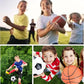3-Piece Sports Balls Set, Includes Size 5 Basketball, Size 4 Soccer Ball, Size 6 Football & Pump, Sports Equipment Perfect Sports Gift for for Boys, Girls, Teens, and Adults