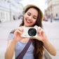Digital Camera, 4K 64MP, 18X Zoom, Point and Shoot Digital Camera with 64GB TF Card & 2 Batteries, Portable Rechargeable Small Camera for Kids Teens Adult, White