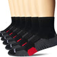AKOENY Men's Performance Athletic Cushioned Quarter Ankle Socks (6 Pairs)
