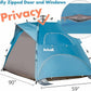 Beach Tent Pop Up Beach Sun Shade Tent with UPF 50+ UV Protection, Removable Floor Zippered Privacy & Ventilation Sun Shelter Family 3 to 4 Person
