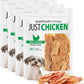JustFoodForDogs Healthy Dog Treats, Single-Ingredient, Chicken Breast, 2.5 oz (Pack of 4)