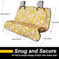 Back Seat Cover for Car Trucks Van SUV,Waterproof Rear Bench Towel Seat Covers for Dogs and Kids,Automotive Backseat Protector (Chamomile and Yellow)