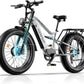 Electric Bike for Adult, 52V 20Ah Peak 3000W Dual Motor 26" Fat Tire Ebike, Max 38Mph & 35-90 Miles Full Suspension, Mountain E Bicycle for Men