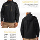 MAGCOMSEN Men's Hooded Windproof Water Resistant Rain Jacket Windbreaker 5 Pockets for Hiking,Fishing,Travel