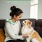 Hands-Free Dog Hair Dryer – Low Noise Pet Grooming Blower for Small & Medium Dogs Cats, Fast Drying, Adjustable Heat & Speed, Portable (Green)