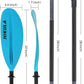 Adjustable Kayak Paddle with Carbon Shaft and PP Blade Available in 220-230/220-240/230-250cm Floating Lightweight Kayak Oars with Original Pattern