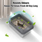 Suhaco Stainless Steel Litter Box Side Entry, Kitty Litter Mat and White Scoop Included Covered Metal High Sided Extra Large Cat Litter Box with Lid Removable Enclosure for Medium Cats (Tall Grey)