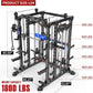 Power Cage,1600lbs Multi-Function Power Rack with Adjustable Cable Crossover System and More Training Attachment, Weight Cage for Home Gym
