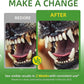 No-Brush Dog Teeth Cleaning Powder Eliminates Plaque in 30 Seconds, Dental Powder Cats Breath Freshener, Teeth Care Plaque Off Pet Tooth, Bad Breath Remedy Tartar Remover for Dogs with Enzymes