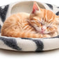 Woolygon Premium Felt Cat Cave Bed - Wool Kitty Beds Handcrafted Kitten Caves Bed for Indoor Cats - Made from 100% Eco-Friendly Merino Wool, Foldable Cat Hidewawy Covered Cat House Pod