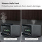 7-in-1 Steam Convection Oven Countertop with Air Fry, Bake, Sous Vide, Ferment, Built-in Recipes | Anti-Scalding, Self Clean, Food-grade Stainless Steel Cavity & Accessories | 1500W (Black)