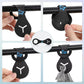 PuppyDoggy Dog Poop Bag Holder for Leash Waste Bag Carrier Dog Poop Bag Dispenser for Walking Running Bicycle Accessory 4 Pieces (Black + Mixed Blue)
