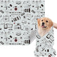 Cat Grooming Wrap, [XXL] Cat Restraint Wrap for Nail Clipping, Ear Cleaning, and Teeth Brushing, Self-Adherent, Anti-Bite, Anti-Scratch, Anti Scratch