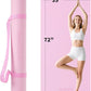 Extra Large Yoga Mat - 72"x35", 72"x48", 78"x57" - Wide TPE Exercise Mat for Home, Stretching, Couples & Family Workouts - 6-12mm Thick, Non-Slip & Waterproof - with Carry Bag and Straps