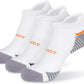 MONFOOT Men's/Women's 3-10 Pairs Silky Dry Athletic Cushion Ankle Socks, Multipack