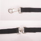 Cord Cotton Lunge Line with Rubber Stop，Equine Lunge Line for Horses with Swivel Bolt Snap，24 ft (Black, 24ft)