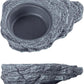 Wacool Magnetic Gecko Ledge - Single Bowl Reptile Feeding Tray with 3 Feeding Cups for Geckos, Lizards, Chameleons and Reptile Pets