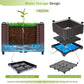 Large Planters for Outdoor Plants pots Elevated Garden Boxes Raised Garden Bed Garden Patio Balcony Deck to Planting Flowers Vegetables Tomato and Herbs
