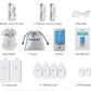 NURSAL 24 Modes TENS Unit Muscle Stimulator with Continuous Stimulation, Rechargeable Electronic Pulse Massager with 8 Pads for Back and Shoulder Pain Relief and Muscle Strength (Silver)