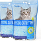 Made4Pets Cat Litter Crystals, Non Clumping Cat Litter Odor Control Kitty Litter Non Clumping No scooping Low Dust, Low Tracking, Lightweight, Dehydrates Waste,– 8.6 lbs (2 x 4.3 lb Packs)