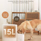 Automatic Dog Feeder for Large Breed, 15L/ 63Cups Vacuum-Sealed Storage & Timed Auto Dog Food Dispenser 2in1, Airtight 100% Freshness, Anti-Blockage, Support up to 22mm Pet Food, Stainless Steel Bowl