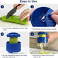 3 in 1 Vegetable Spiralizer Slicer, Adjustable Zucchini Carrot Noodle Maker, Cucumber Spiral Cutter, Easy to Use Kitchen Tool（Blue）