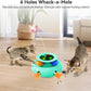 Cat Toys Interactive Rechargeable 3in1 Whack a Mole Cat Toy, Fluttering Butterfly, Track Balls, Touch Activated Automatic Kitten Toys for Indoor Cats