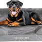 The Dog’s Bed, Orthopedic Standard Foam Waterproof Dog Bed with Standard Support, XXL Silver Grey Plush, Waterproof, Supportive Dog Bed with Replaceable Covers, Veterinary Approved