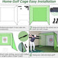 Golf Practice Hitting Nets for Backyard Driving Indoor Use Heavy Duty Practice Golf Driving Nets for Backyard Premium Portable Golf Impact Nets Cages with Frame