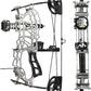 Short Axle Compound Bow Hunting Package Adjustable Draw Weight 15-32 Lbs No Bow Press Needed Includes 8 Carbon Arrows, Wrist Release & Sight Left/Right Hand (Short Shaft Type 1)