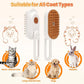 Cat Steam Brush for Shedding, 4-in-1 Rechargeable Steam Pet Brush for Cats & Dogs, Anti-Static, Gentle Fur Removal & Combing, Ideal for Short & Long Hair Pets, Easy to Use