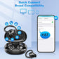 Wireless Earbuds Sport, 2025 Bluetooth 5.4 Headphones with Earhooks, 50H Stereo Deep Bass Over Ear Buds with 4 ENC Noise Canceling Mics, IP7 Waterproof Earphones for Running Workout Gym -Black