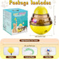 Interactive Cat Toys for Indoor Cats,Tumbler Toy for Kitten Tracking Balls Treat Dispenser for Bored Cat and Small Dogs to Chase and Exercise (Yellow)