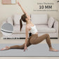 Yoga Mat Non Slip Anti-tear,extra thick-2/5 inch（10MM）High Resiliency Professional POE Yoga Mats for Women Men Kids,72"x24"inch,Workout, Yoga, Pilates and Floor Exercise, with Carrier Strap
