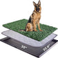 35"X22.6" Dog Grass Pad with Tray - Indoor/Outdoor Artificial Turf Potty Training Mat for Large Dogs, Portable Dog Litter Box for Balcony/Patio, Washable Reusable Pee Pad and Fake Grass for Dogs