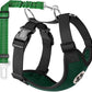 Lukovee Dog Seat Belt - Adjustable Dog Car Harness for Large, Medium & Small Dogs, Soft Padded & Breathable Mesh Dog Seatbelt with Vehicle Connector Strap (Green, Small)