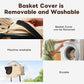 【One-Pull Open Ver.】 PETTENA Dog Stroller for 2 Dogs, One-Touch Foldable Dog Stroller for Small/Medium Dogs Cats up to 44 Lbs, Khaki