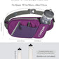 WATERFLY Fanny Pack Waist Bag: Hiking Water Bottle Holder with Strap Waist Pack for Women Men Hydration Hip Packs for Running Walking Traveling-Dark Purple