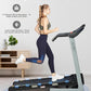 Treadmill with Auto Incline - 300 lb Capacity, 3.0HP Folding Electric Treadmill Up to 8.5 MPH Speed, Running Machine with 17.5" Wide Tread Belt and Bluetooth Speaker for Home Use