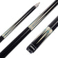 CUESOUL House Bar Pool Cue Sticks,Two Cue Sticks + 2x2 Pool Cue Case Hard