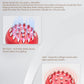 Lymphatic Drainage Massager & Anti Cellulite Massage Tool, Helps Reduce Stretch Marks & Cellulite, for Legs, Arms & Belly, Body Sculpting Machine with Microcurrent, Light, Heat & Vibration,Red