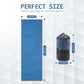 Eunzel 2 Pack Hot Yoga Towel with Grip Dot, Non Slip Yoga Mat Towe Sweat Absorbent Towel for Hot Yoga,Bikram, Pilates and Fitness 72" x 24", Dark Cyan/Steel Blue